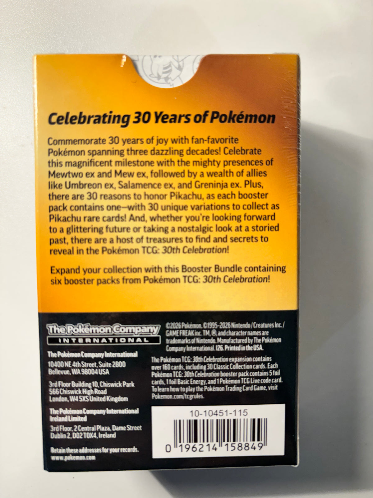 okémon 30th Anniversary Booster Bundle
