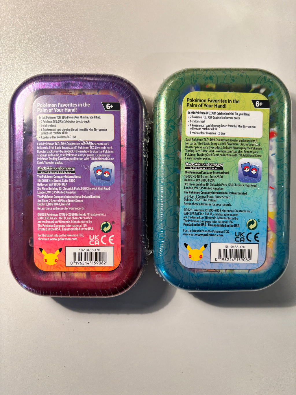 Pokémon 30th Anniversary Mini Tin
