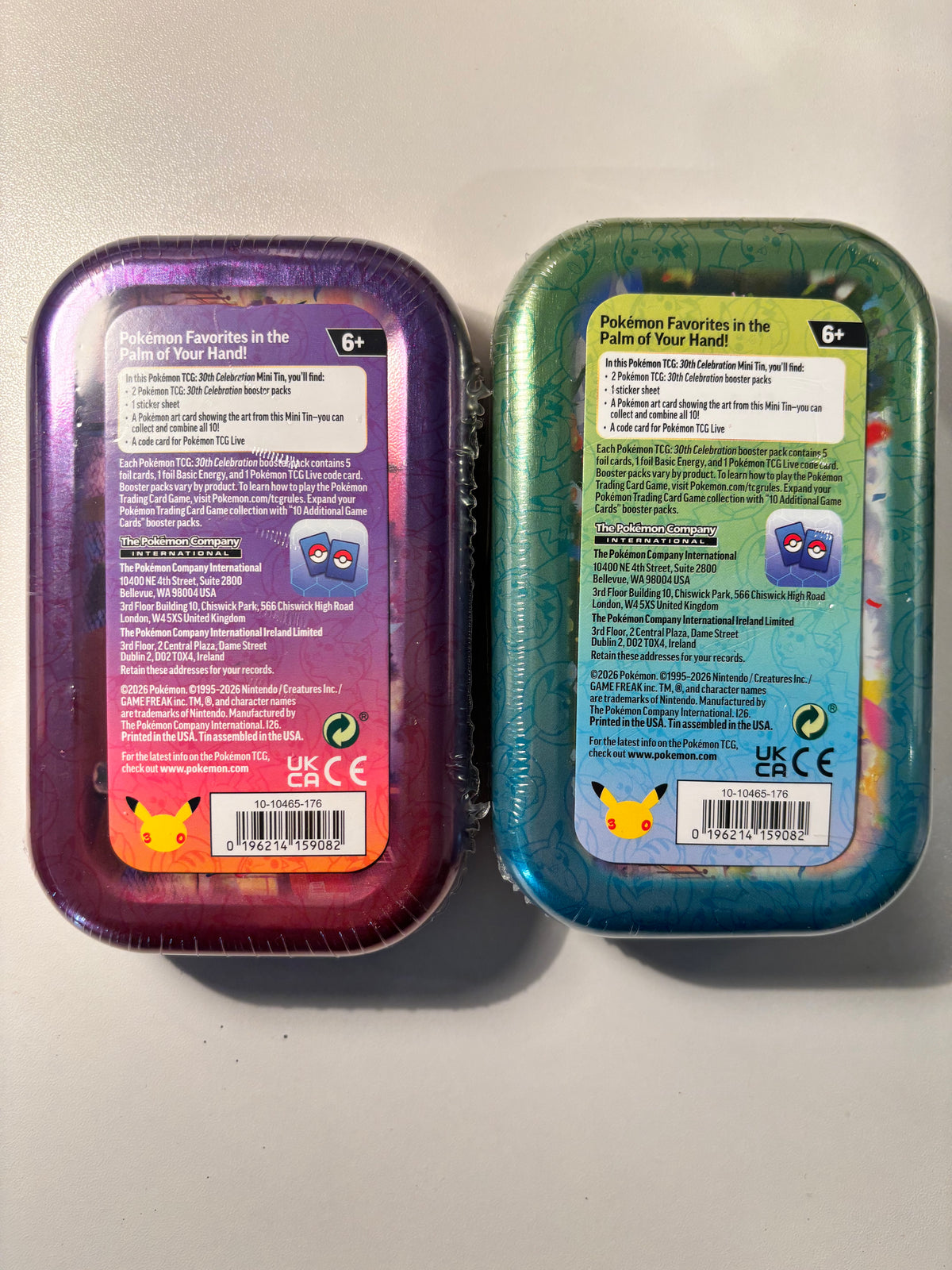 Pokémon 30th Anniversary Mini Tin